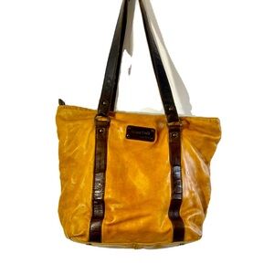 GIANI CONTE VERA PELLE GENUINE LEATHER VINTAGE SHOULDERS HAND BAG Italian